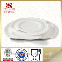 Wholesale porcelaine, plaque de restaurant de stock, plateau de céramique